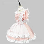 Black and White Lolita Maid Costume – Cute French Apron Dress Uniform for Cafe, Parties, and Cosplay