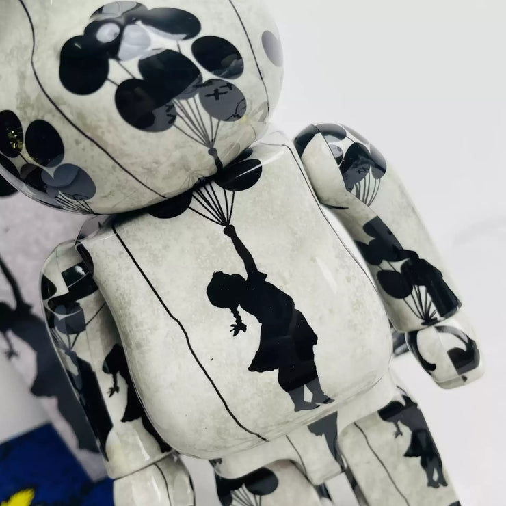 BE@RBRICK 400% 28cm Banksy Girl With Balloon Collection Doll