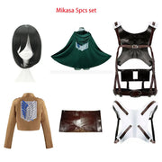 Cosplay Anime Levi Ackerman Mikasa Ackerman Cosplay Costume Eren Jaeger Outfits Hange Zoe Cosplay CostumeFull Set