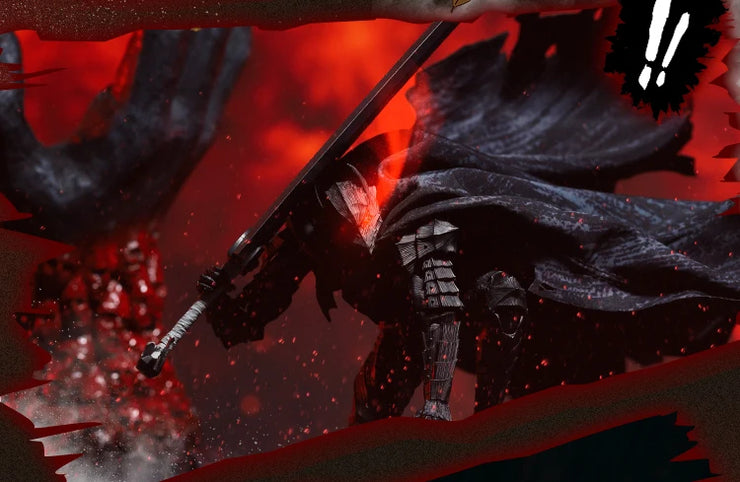 JLDZ Toy Berserk Legendary Black Swordsman Guts Action Figure Collectible
