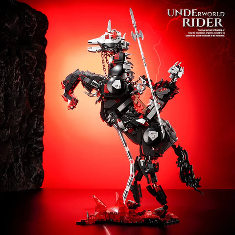 1178pcs Hell Death Knight War-horse Model Building Blocks Kits DIY Undead Skull Knight Bricks Toys For Kids Gifts