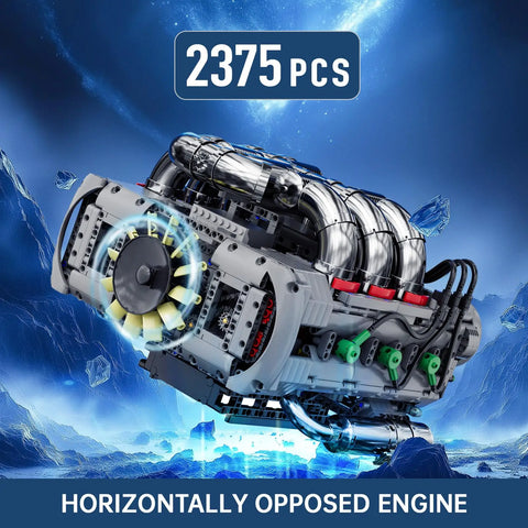 Engine Building Blocks Model Series Technical STEM Toys Moc Tank V8 Engine Supercar W16 Bricks Assembly Toy Set Kids Adults Gift