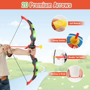 DORTALA Kids Bow and Arrow Set with 20 Suction Cup Arrows