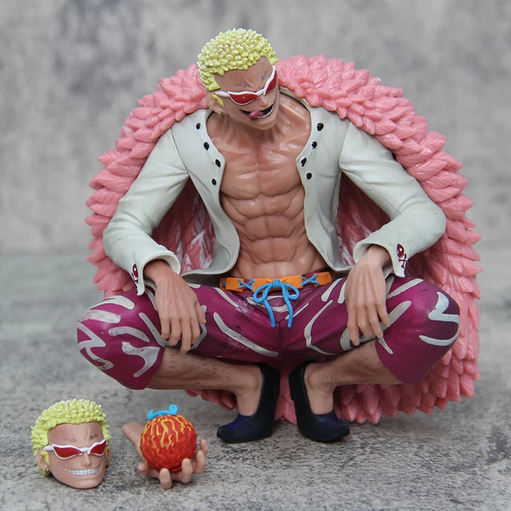 One Piece Donquixote Doflamingo 15cm PVC Figure – Shichibukai Devil Fruit Statue Collectible