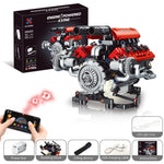 V8 Engine Building Set — Motorised, App-Controlled, 660 Pieces (Ages 8+)
