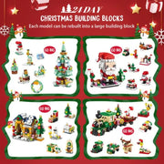 2025 Christmas Advent Calendar 24 Days Countdown Surprise Blind Box Building Blocks Puzzle Assembly Toys For Kids Adult Gifts