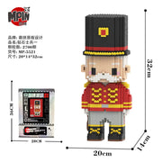 32cm Guardian Model Building Blocks Royal Soldier Figure Block Toy for Boys & Girls Birthday Gift Living Room Decor Assembly Kit