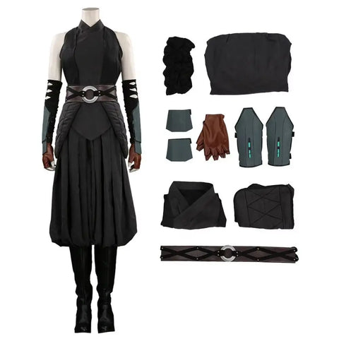 Ahsooka Tano Cosplay Fantasia Jedi Costume Disguise for Women Roleplay Headwear Hat Outfits Halloween Carnival Party Clothes