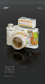 Retro DSLR Camera Assembly 500+ pieces Building Block Detachable Mechanical Trendy Punk Style Model