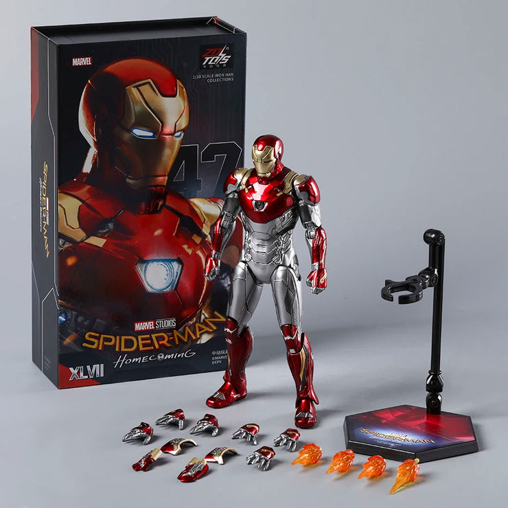 ZD Toys Iron Man 3 MK 22 24 35 41 47 PVC Action Figure Collectible Model Toy