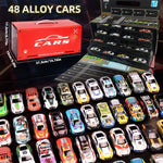 48-Piece Alloy Car Set – Classic Racing and Tin Car Models in Gift Box for Kids