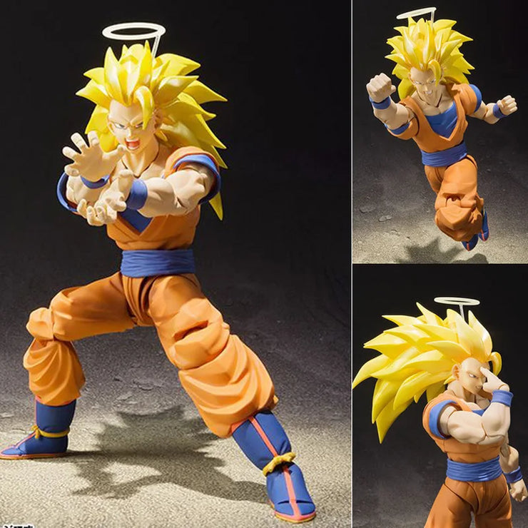 Dragon Ball Z Son Goku Super Saiyan 3 SHF Action Figure – Movable Anime Collectible Model Toy