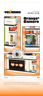 Retro DSLR Camera Assembly 500+ pieces Building Block Detachable Mechanical Trendy Punk Style Model