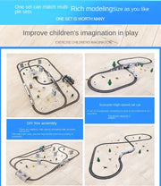 High-Speed Electric Train Set – Realistic Rail Model with Tracks for Kids to Assemble