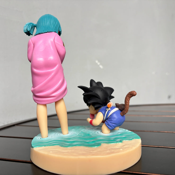Dragon Ball Son Goku, Piccolo & Bulma PVC Figure Set – Anime Collectible Statues for Desk or Room Display
