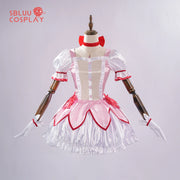 SBluuCosplay Kaname Madoka Costume – Upgraded Puella Magi Madoka Magica Dress for Halloween and Cosplay Events