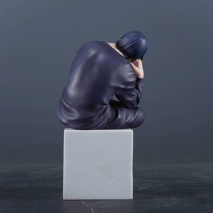 Anime JJK Gojo Satoru & Fushiguro Toji Sitting Pose Figures – Action Models for Desk Decoration, Car Accessories, and Collectible Gifts