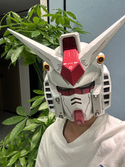 Vol.1 RX-78-02 Cyberpunk Mech Robot Helmet – 1:1 Scale Cosplay Mask with Light Touch Control