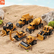 6-Piece Diecast Construction Vehicle Set – Alloy Loader, Tractor, Excavator & Trucks for Kids