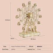 Robotime Rolife Rotatable Ferris Wheel – 232pcs DIY 3D Wooden Model Kit