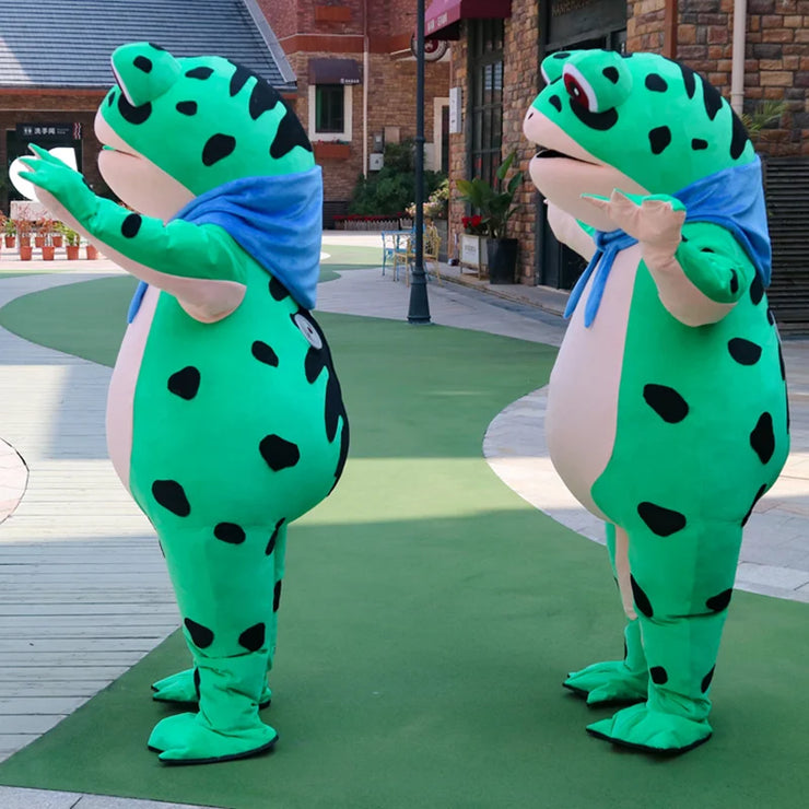 Inflatable Frog Mascot Costume – Adult Cartoon Cosplay Suit for Events, Performances & Parties
