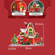 1084pcs New City Creativity Winter Village Christmas House Christmas ART House Model Building Blocks Bricks Kids Toys Christmas Gifts