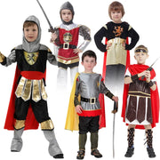 Child Greek Roman Warrior Gladiator Costume Boys Knight Cosplay Carnival Party Fancy Dress Costume only. No Weapon