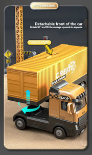 Alloy Construction Vehicle Set – Bulldozer, Crane, Excavator & Truck Models for Kids