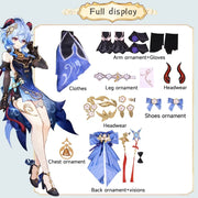 Twilight Blossom Ganyu Cosplay Costume Genshin Impact Adult Uniform Wig Anime Halloween Costumes Women Game Character Outfit