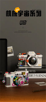 Retro DSLR Camera Assembly 500+ pieces Building Block Detachable Mechanical Trendy Punk Style Model