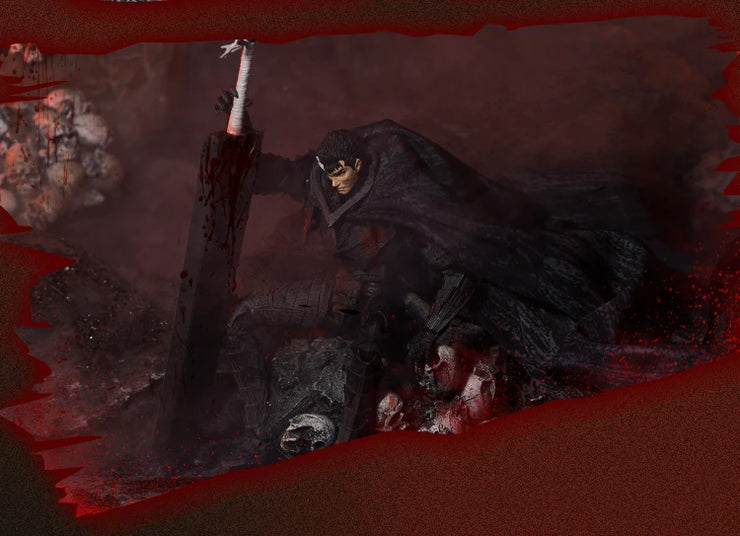 JLDZ Toy Berserk Legendary Black Swordsman Guts Action Figure Collectible