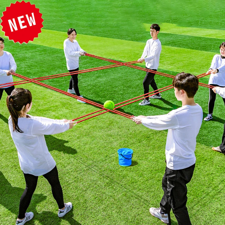 Teamwork Game Pull Rope Track Catch the Ball Team Building Game Parent-child Interaction Multiplayer