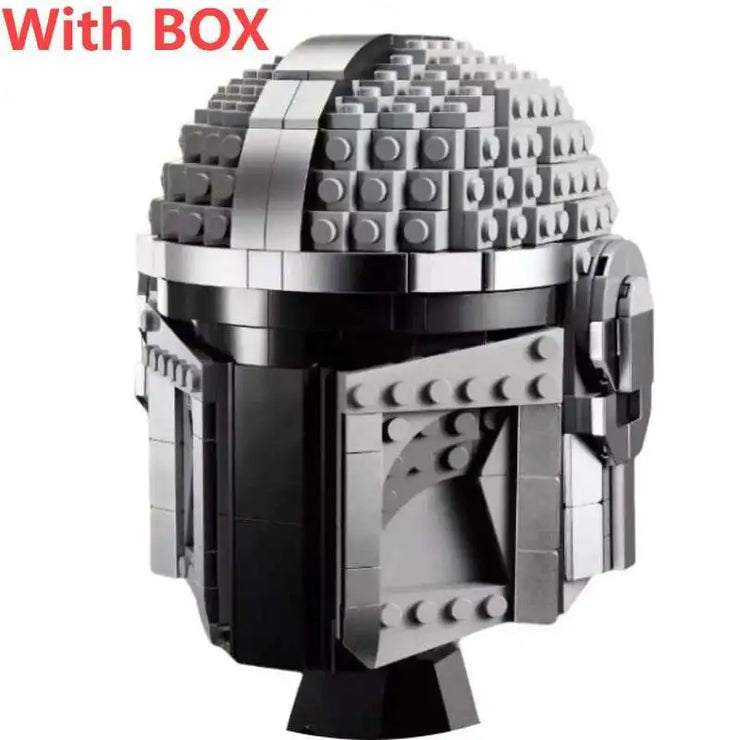 Star Wars Fighter Pilot Helmet Building Blocks Desk Decoration AT Jangos Kylos Fetts Rens C-3PO