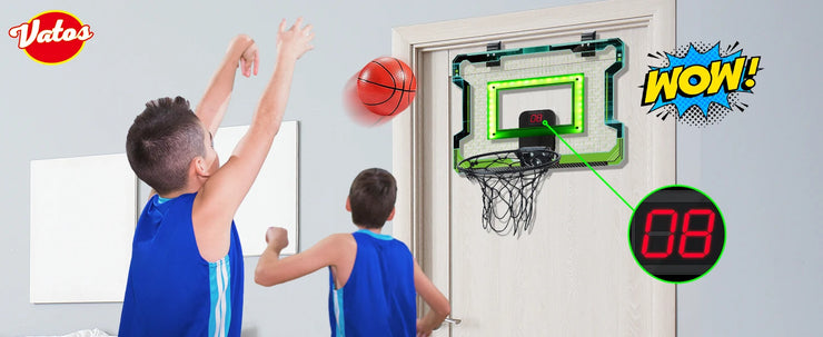 VATOS Mini Basketball Hoop Shooting Game Set Toy Electronic Score Board