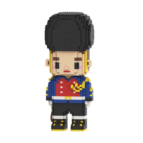 32cm Guardian Model Building Blocks Royal Soldier Figure Block Toy for Boys & Girls Birthday Gift Living Room Decor Assembly Kit