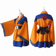 Lolita Anime Dress for Women – Cosplay Costume Featuring Akatsuki Kimono and Uchiha Sasuke Maid Dress Styles