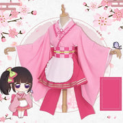 Anime Cosplay Costume Kanroji Mitsuri Kibutsuji Kimono Maid Uniforms Blade Kochou Shinobu Kamado Nezuko Dress Cosplay
