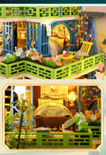 Light-Up Wooden Dollhouse Kit — DIY Villa with Furniture (Ages 8+)