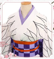 Anime Cosplay Costume Kanroji Mitsuri Kibutsuji Kimono Maid Uniforms Blade Kochou Shinobu Kamado Nezuko Dress Cosplay