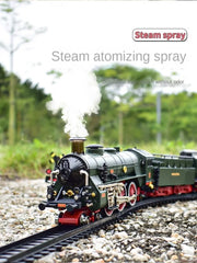 Classic Electric Train Set – Retro Steam Locomotive with Alloy Engine and Tracks for Kids