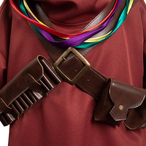 Kids Jawa Cosplay Bounty Hunter 3 Costume Child Boys Girls Roleplay Red Outfits Children Halloween Party Role Suits