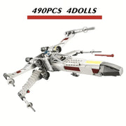 Space Program X-Wing Fighter Building Set – Starship Model Compatible with 75301