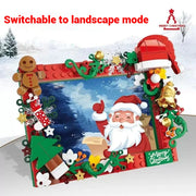 207pcs DIY Santa Claus Photo Frame Building Blocks Set, Holiday Gift, Christmas Decorations