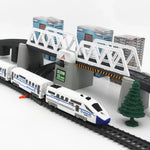 Electric High-Speed Train Set – Harmony Model with DIY Railway Tracks for Kids