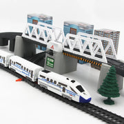 Electric High-Speed Train Set – Harmony Model with DIY Railway Tracks for Kids