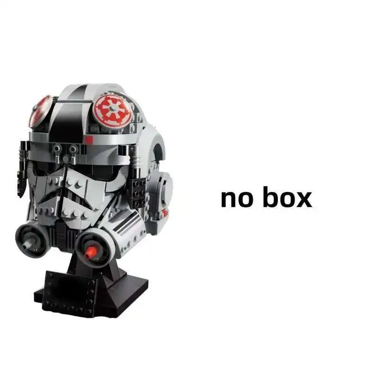 Star Wars Model Figure Stormtrooper Vader Tie Fighter Pilot Helmet Series  Building Blocks Brick Set