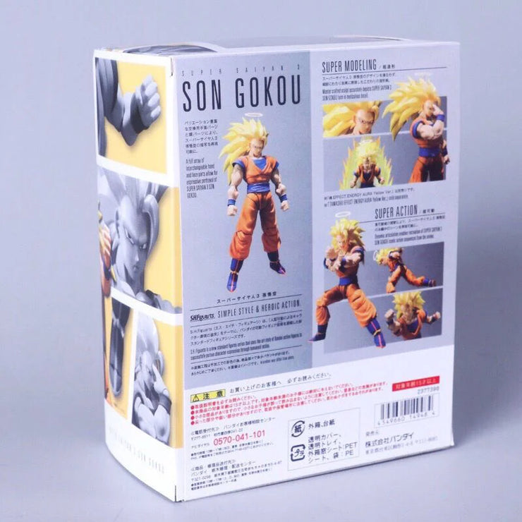 Dragon Ball Z Son Goku Super Saiyan 3 SHF Action Figure – Movable Anime Collectible Model Toy