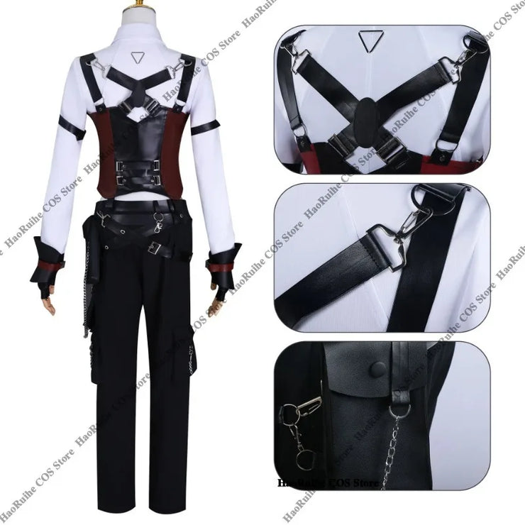 Game Hunter Heroine Female Cosplay Costume Xavier Zayne Rafayel Wig Uniform Anime Love And Deepspace Miss Hunter Party Girl Suit
