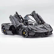 MOC 61505 Technical Black Super Sports Car Hypercar 4739 Pcs