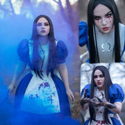 Alice Princess Cosplay Dress – Maid Apron Costume from Madness Returns for Women & Girls Halloween or Party Wear